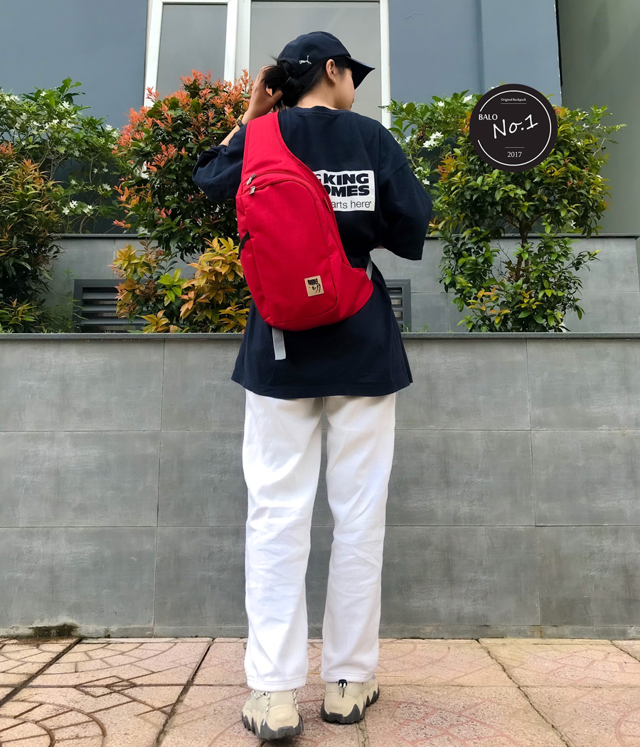 [HCM][TẶNG KÈM VỚ] Túi Đeo Chéo Thời Trang Mikkor D.leh Sling – Red