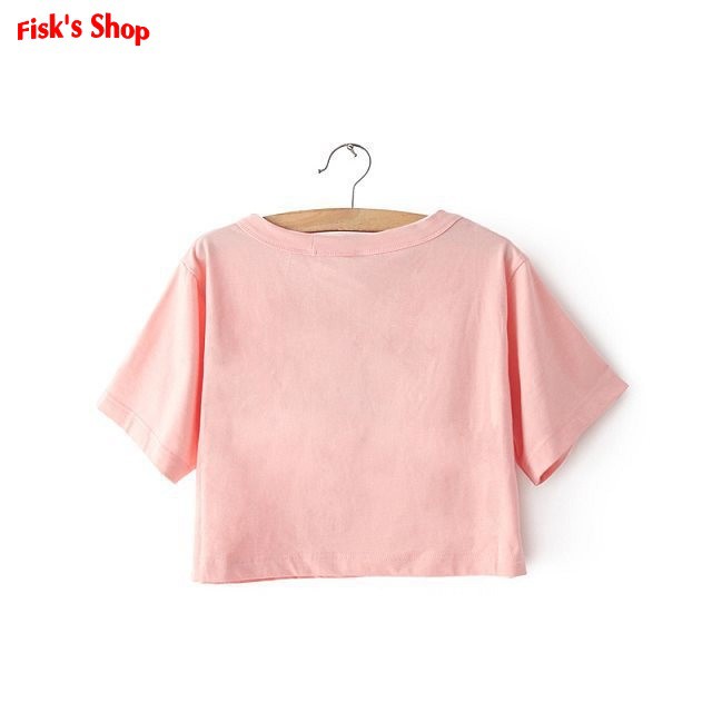 Áo phông croptop trơn Freesize