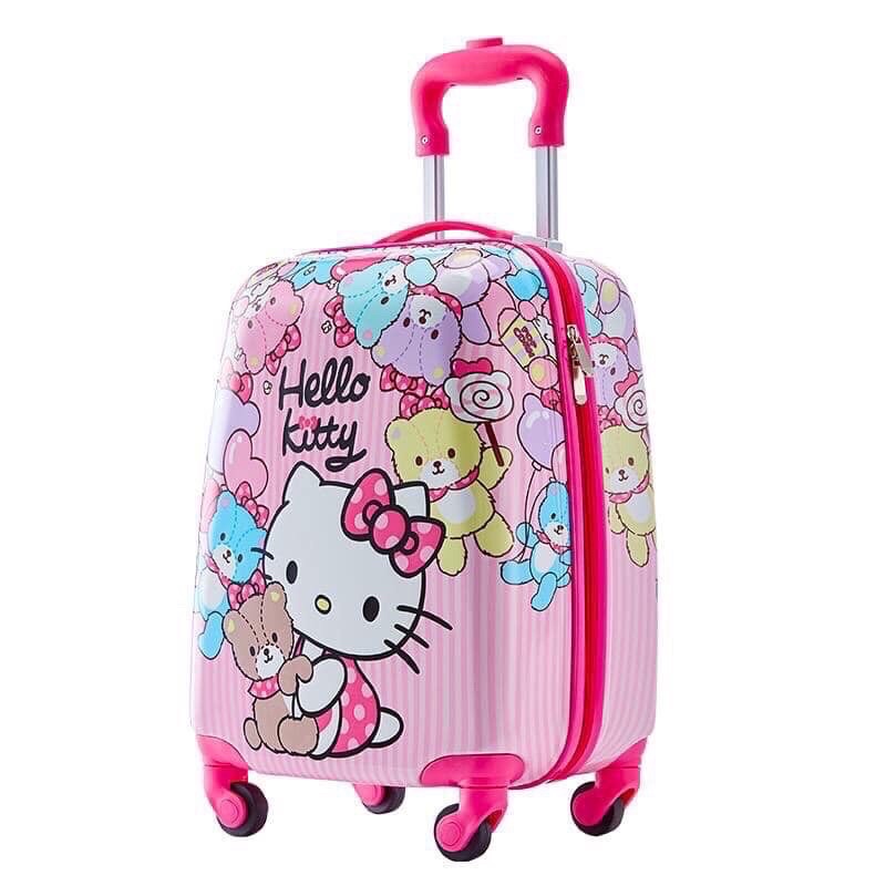 VALI HELLO KITTY 18 INCH (IN 2 MẶT) , VALI CHO BÉ GÁI