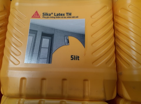 (Chính Hãng) Sika latex TH 5L - Phụ gia chống thấm