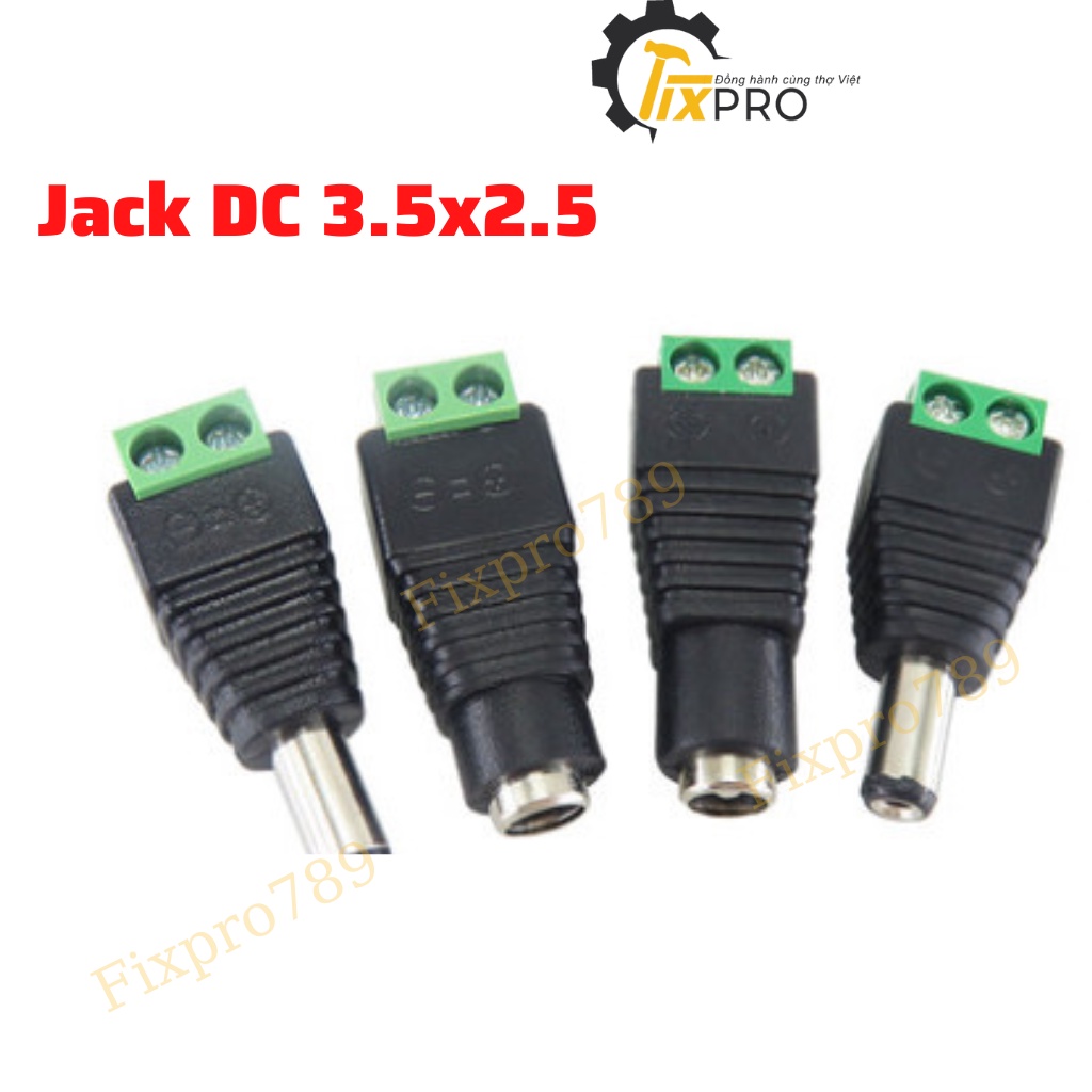 ( 5 chiếc ) Jack nguồn DC cái 5.5x2.5mm đấu dây dùng vít