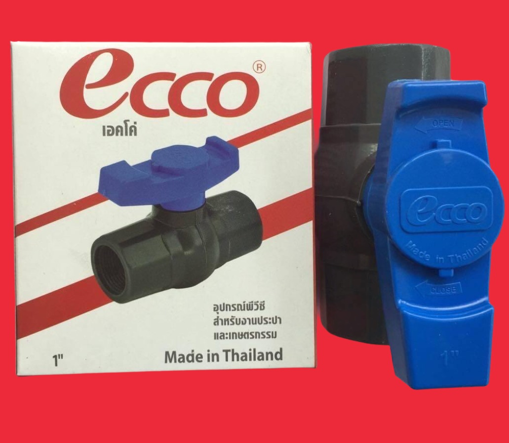 Van khóa nước  cao cấp ECCO phi 34 có ren trong nhập khẩu từ Thái Lan