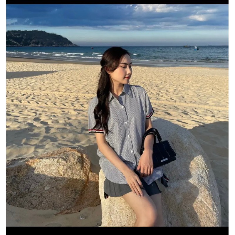 🍒🍒🍒sét sơ mi và chân váy thom browne SD1955