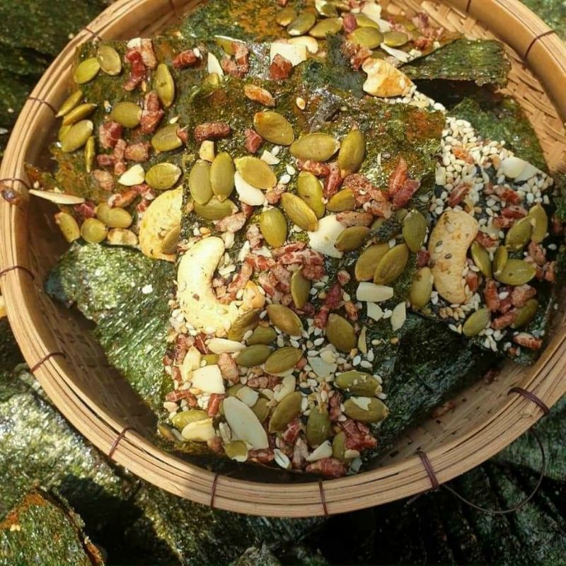RONG BIỂN KẸP HẠT SIÊU DINH DƯỠNG( túi zip 500g) ship hỏa tốc