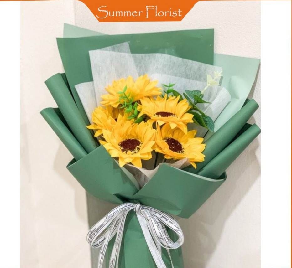 Bó hoa hướng dương sáp thơm MS 05N