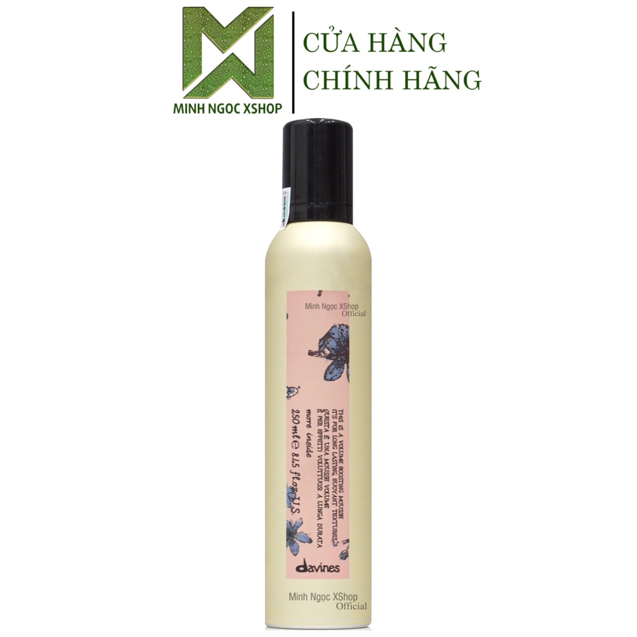 Kem bọt tạo phồng Davines Volume Boosting Mousse 250ML