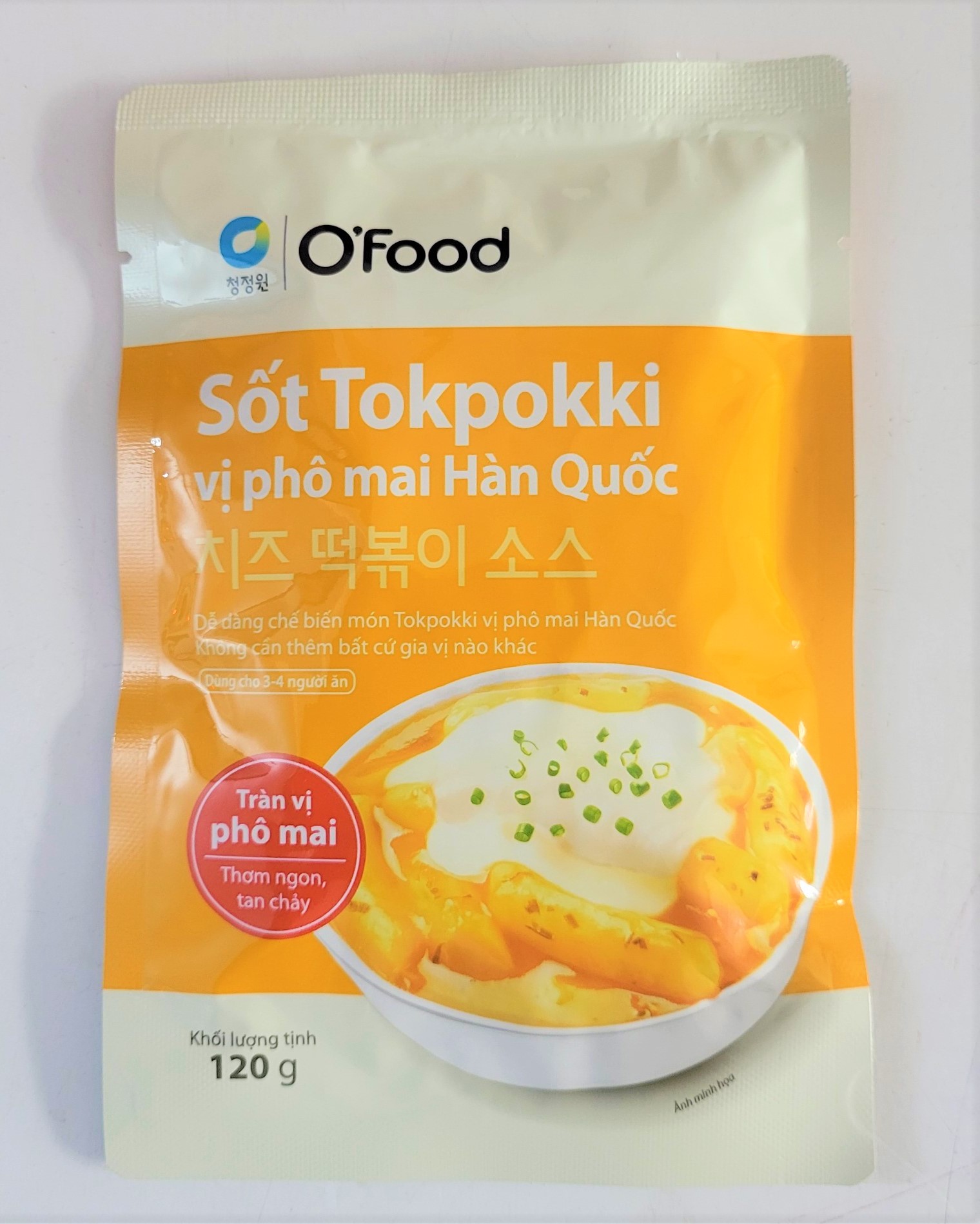 [Gói 120g – VỊ PHÔ MAI] XỐT BÁNH GẠO O’Food [VN] MIWON Cheese Tokpokki Sauce