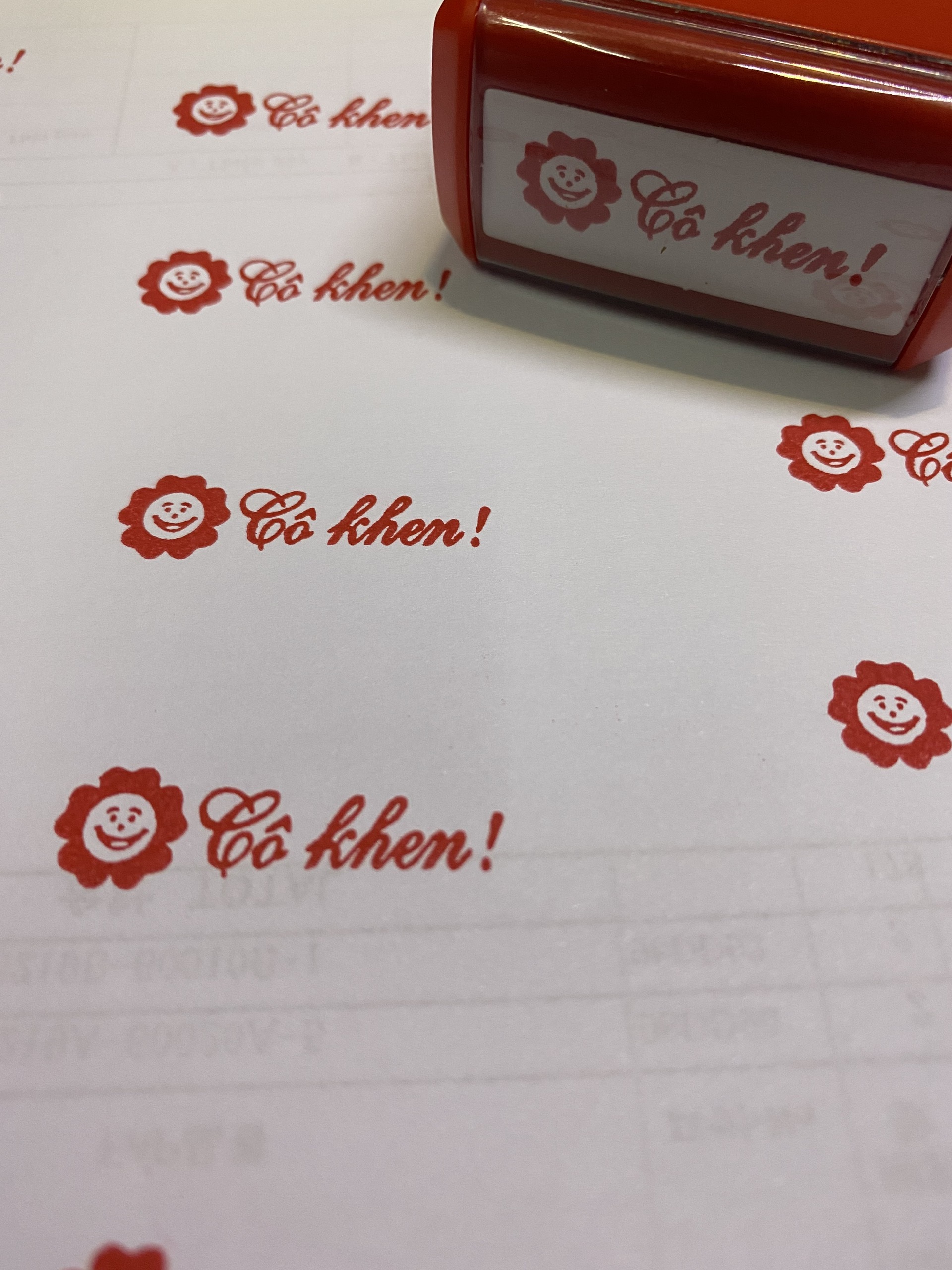 [HCM]Dấu logo tiểu học - dấu mặt cười cô khen!