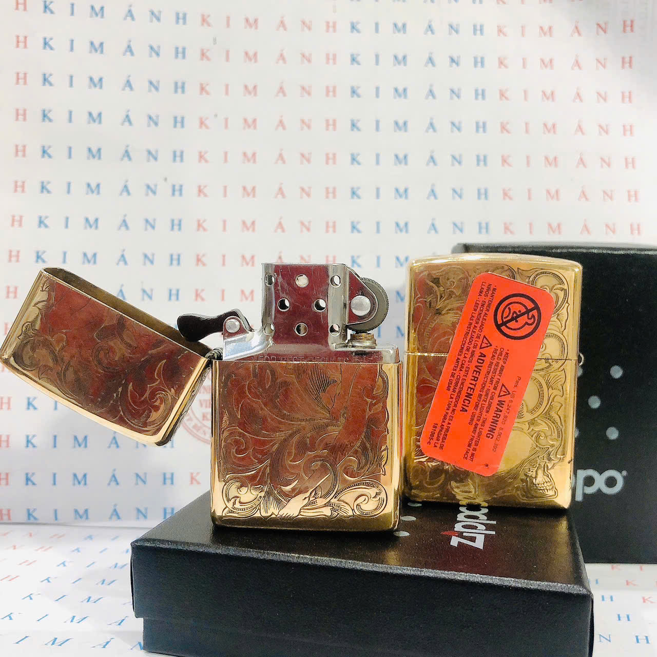 Zippo Lighter with Laser Engraving of 5 Faced Images of Women, High-Quality Product with Copper Shell and Red Stamp.