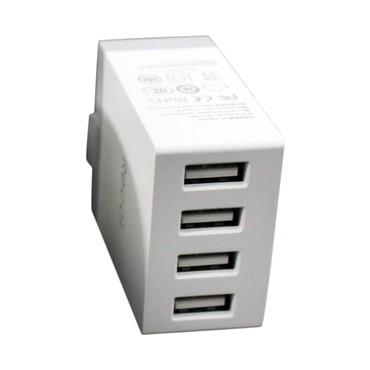 CỐC SẠC RECCI CUBE 4 CỔNG USB CHUẨN 2A