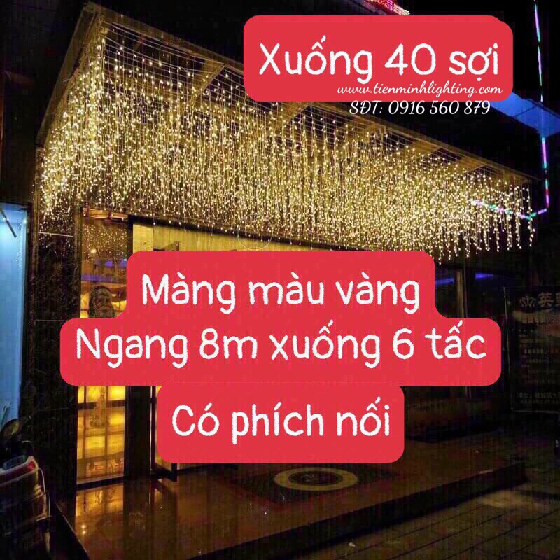 Đèn thả rèm mành 6m 8m 12m 16m mét LED Trang Trí Ngoài Trời Trang Trí ...