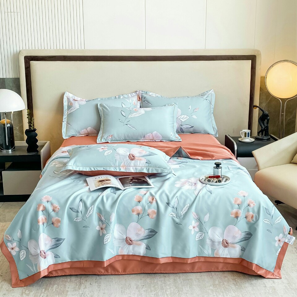 Chăn hè chăn lụa lạnh tencel mát dịu chăn mền hangf cao cấp loại đẹp có kèm ảnh thật