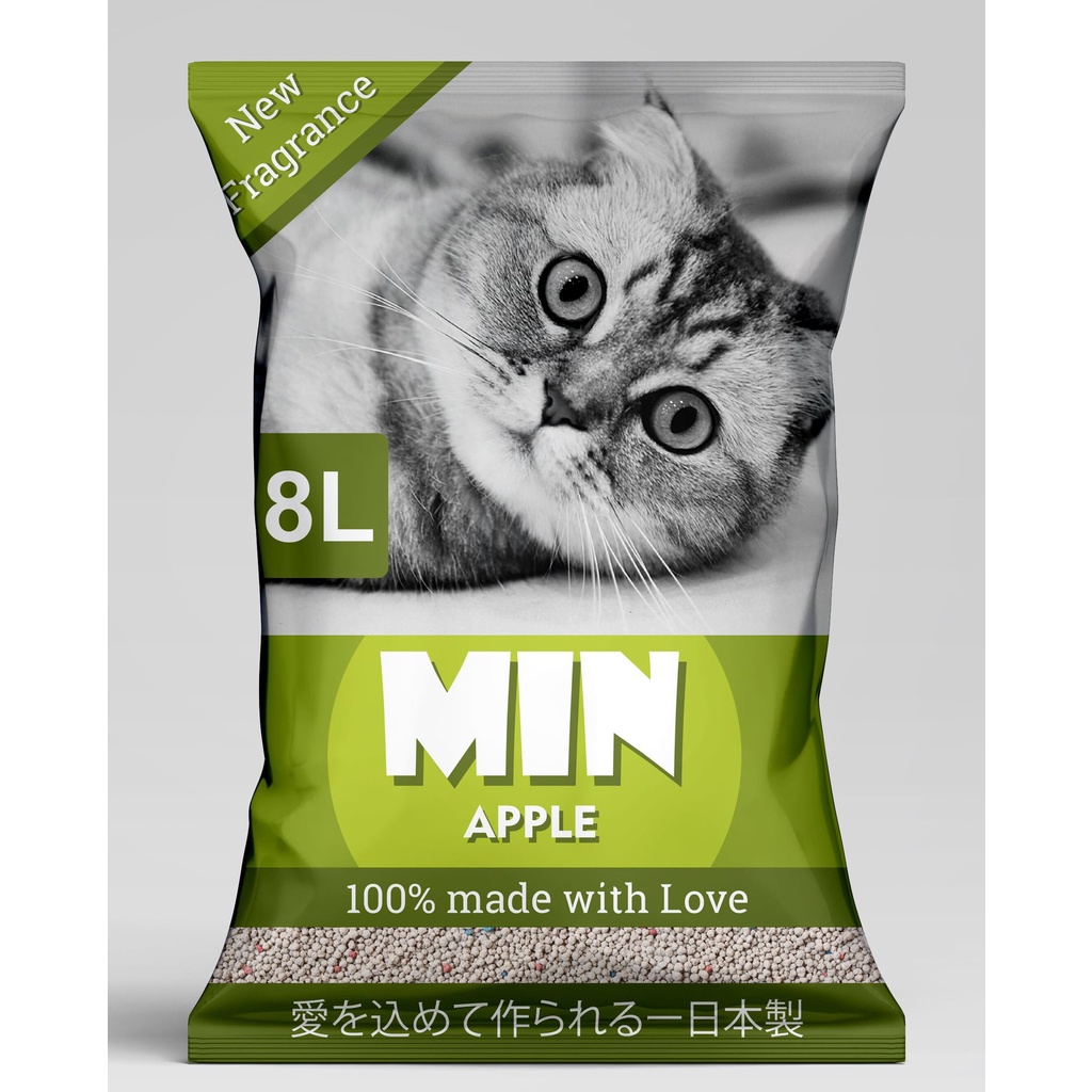 Cát Min, Cát Vệ Sinh Cho Mèo Cát Nhật Bản Túi 8L Cao Cấp