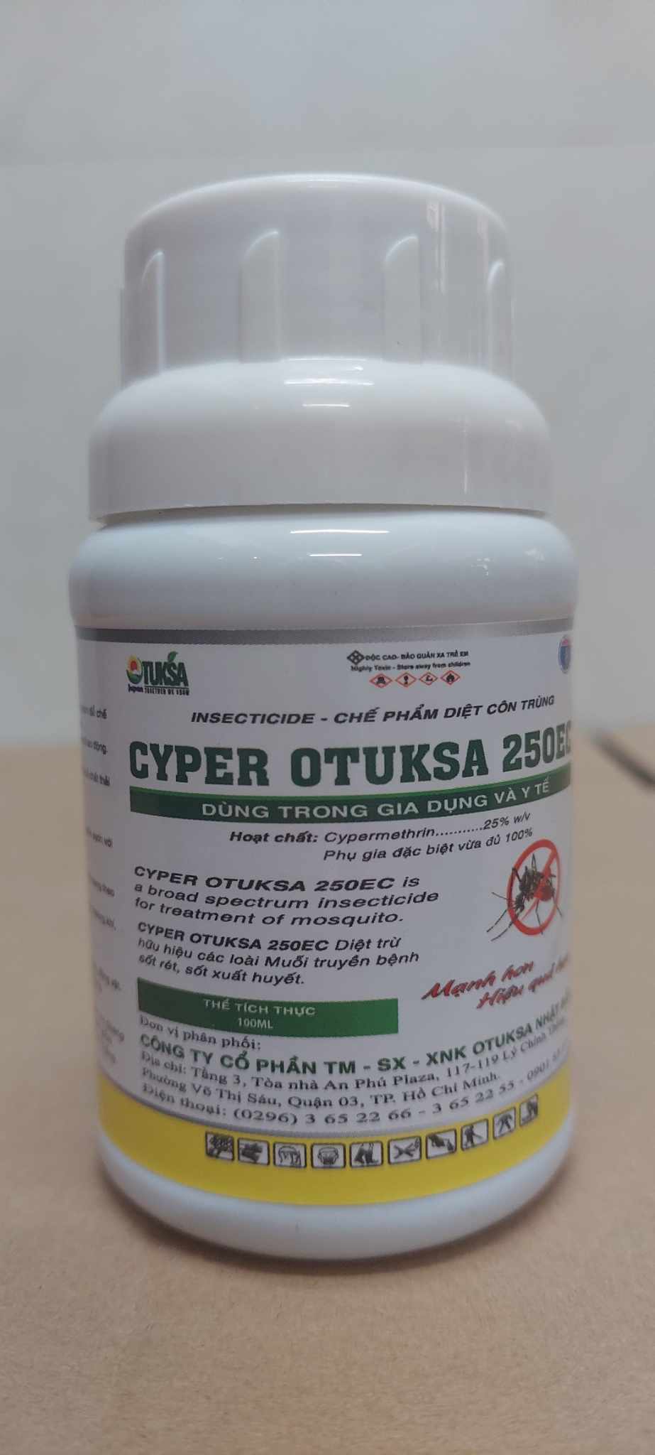 (Chính hãng) THUỐC DIỆT MUỖI & CÔN TRÙNG CYPER OTUKSA 250EC - 100ml