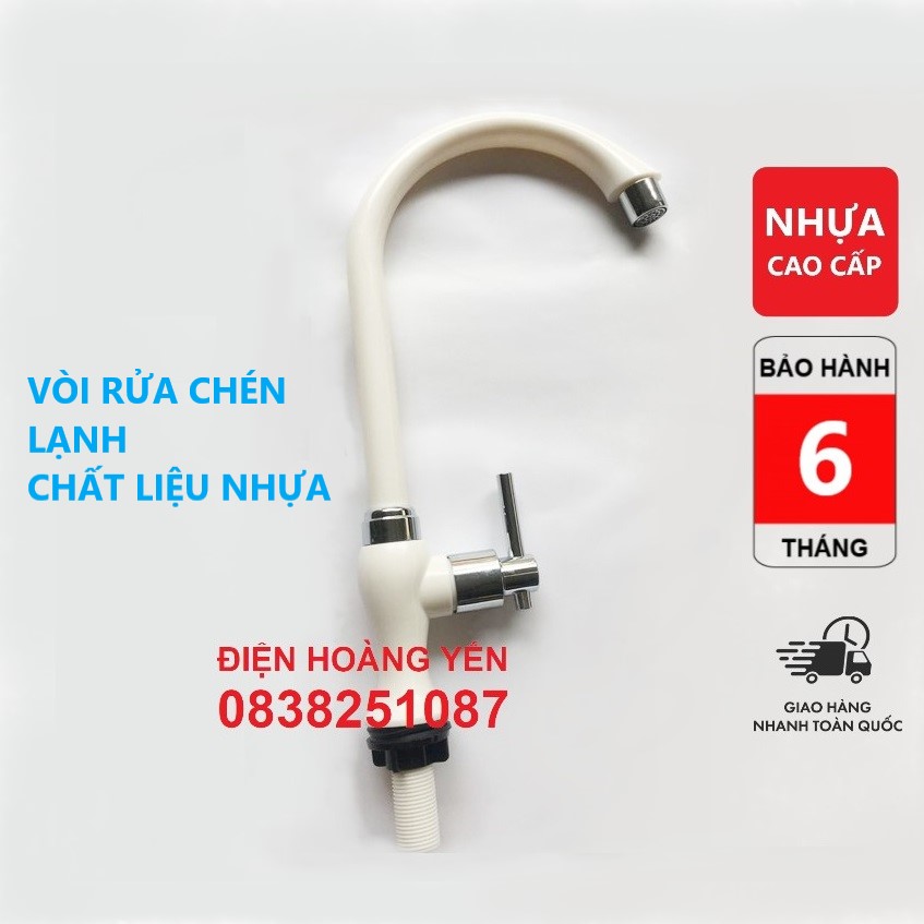 Vòi rửa chén bát nhựa 1 đường nước lạnh