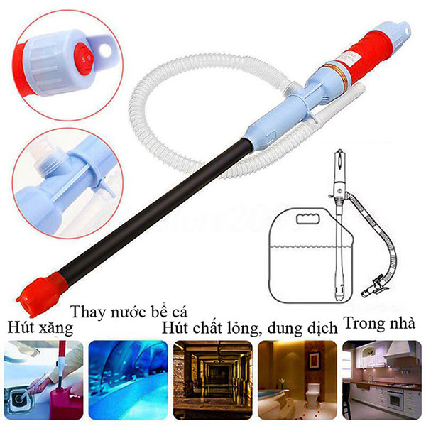 Dụng cụ bơm hút chất lỏng hóa chất máy hút xăng dầu bơm hút rượu nước mini tự động cầm tay
