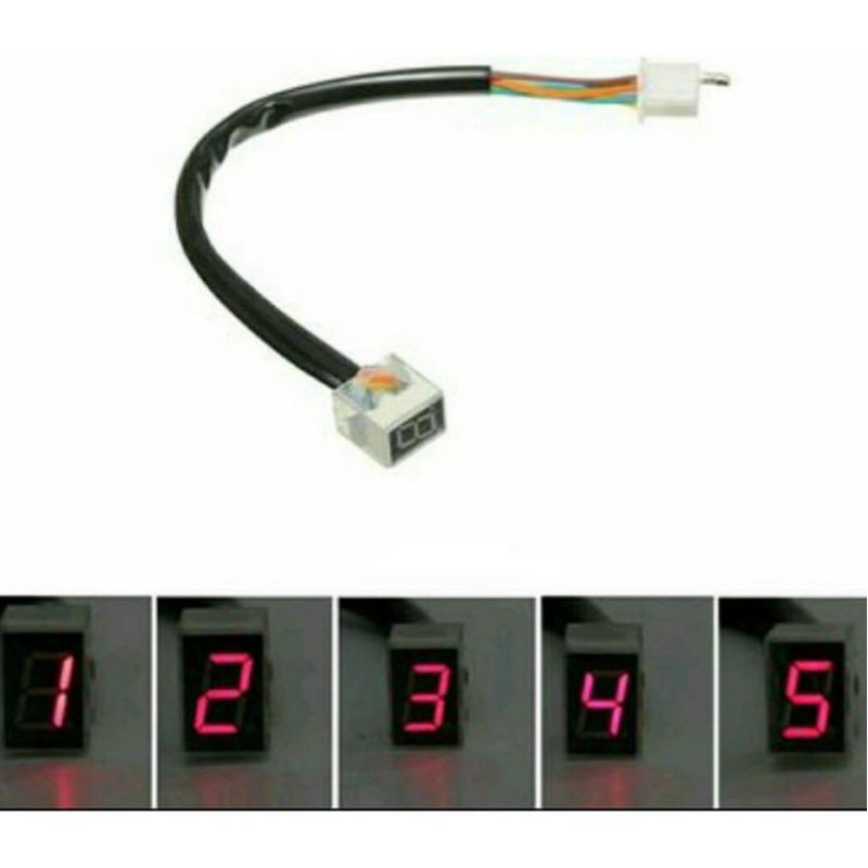 Bộ đèn led cảm biến chuyển số hiển thị báo số cho xe máy