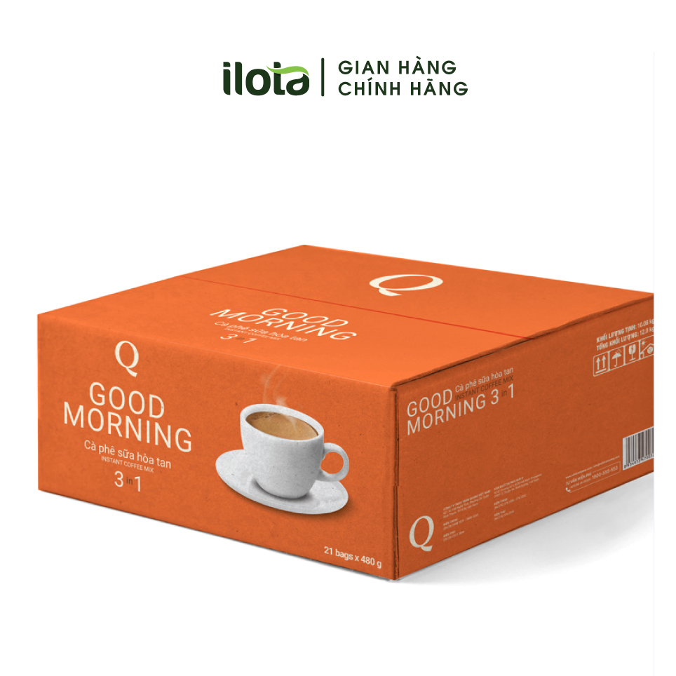 Cà phê sữa Goodmorning hòa tan (Bịch 24 gói) - Trần Quang