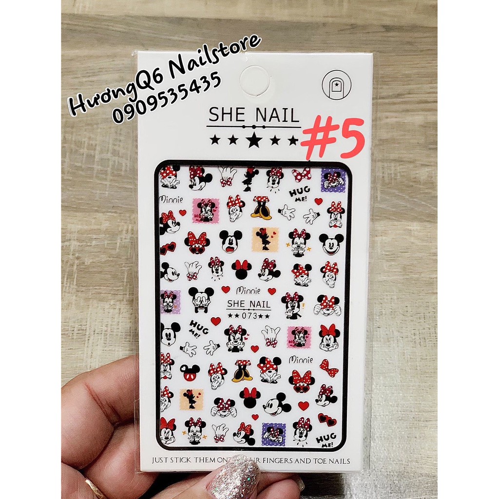 Miếng Dán Móng Tay Nails Sticker Nhiều Mẫu Hoạt Hình