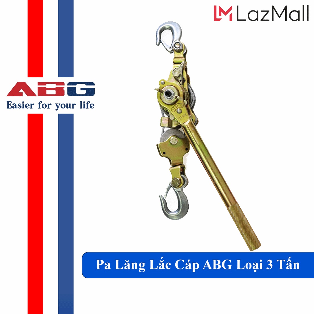 Pa Lăng Lắc Cáp (Loại 3 Tấn), Ba Lăng Loại Dùng Cáp 7mm Để Kéo Căng Dây Cáp Tăng Cáp Điện, Cáp Quang Và Viễn Thông - Hàng Chính Hãng