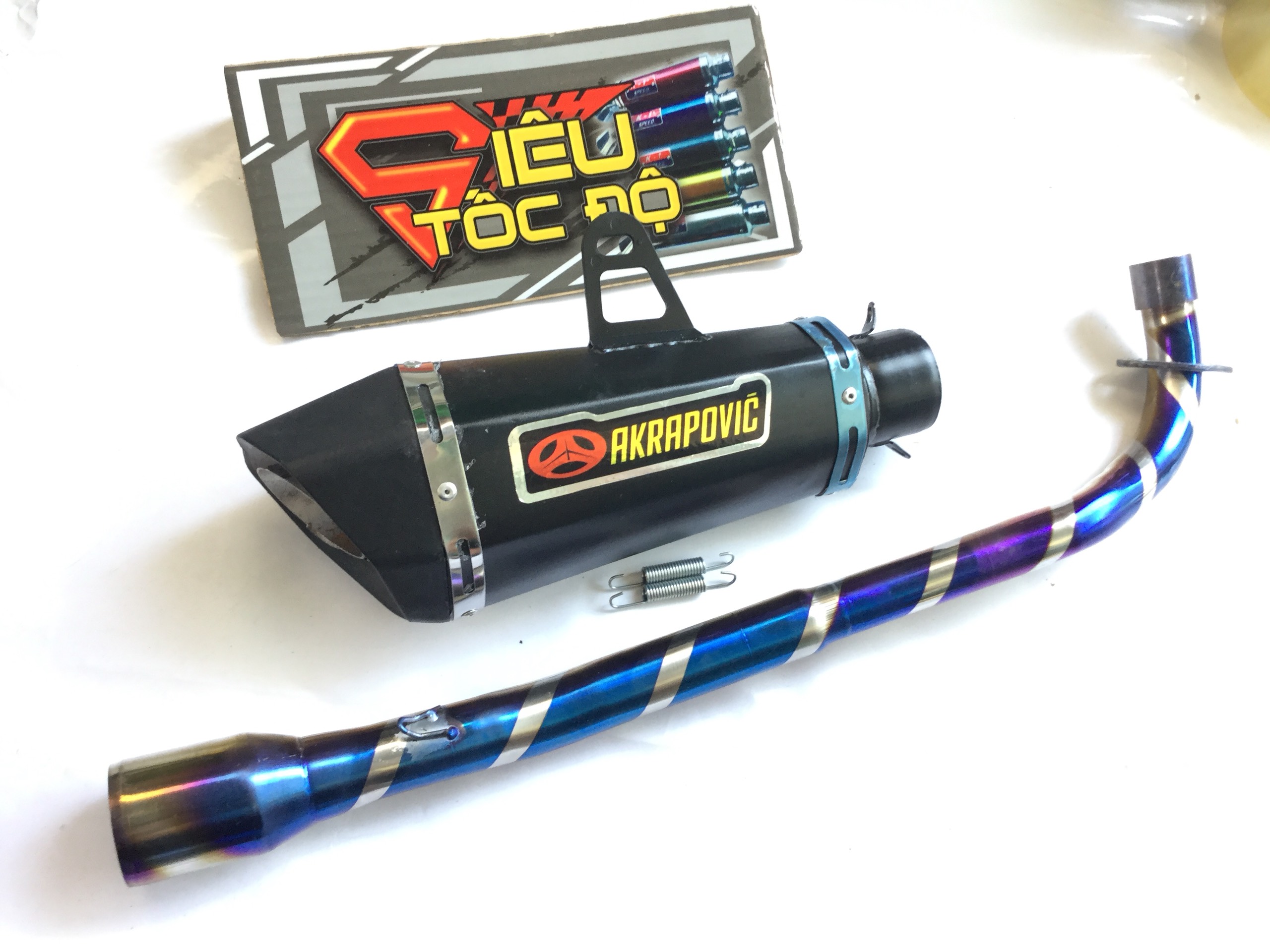 Bộ pô akapovic đen full cổ titan wave 50 - 100, cup, dream, 67, axelo, exciter 50cc,...,Sản Phẩm Chất Lượng, Gian Hàng Uy Tín, Giá Cả Cực Tốt, Mua Ngay.