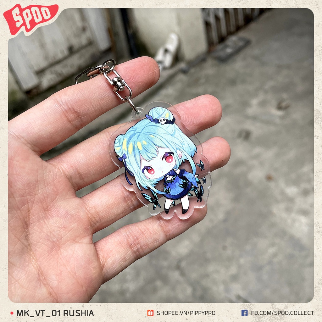 Móc Khóa PVC Hololive Vtuber 3D Dễ Thương Chibi Cute