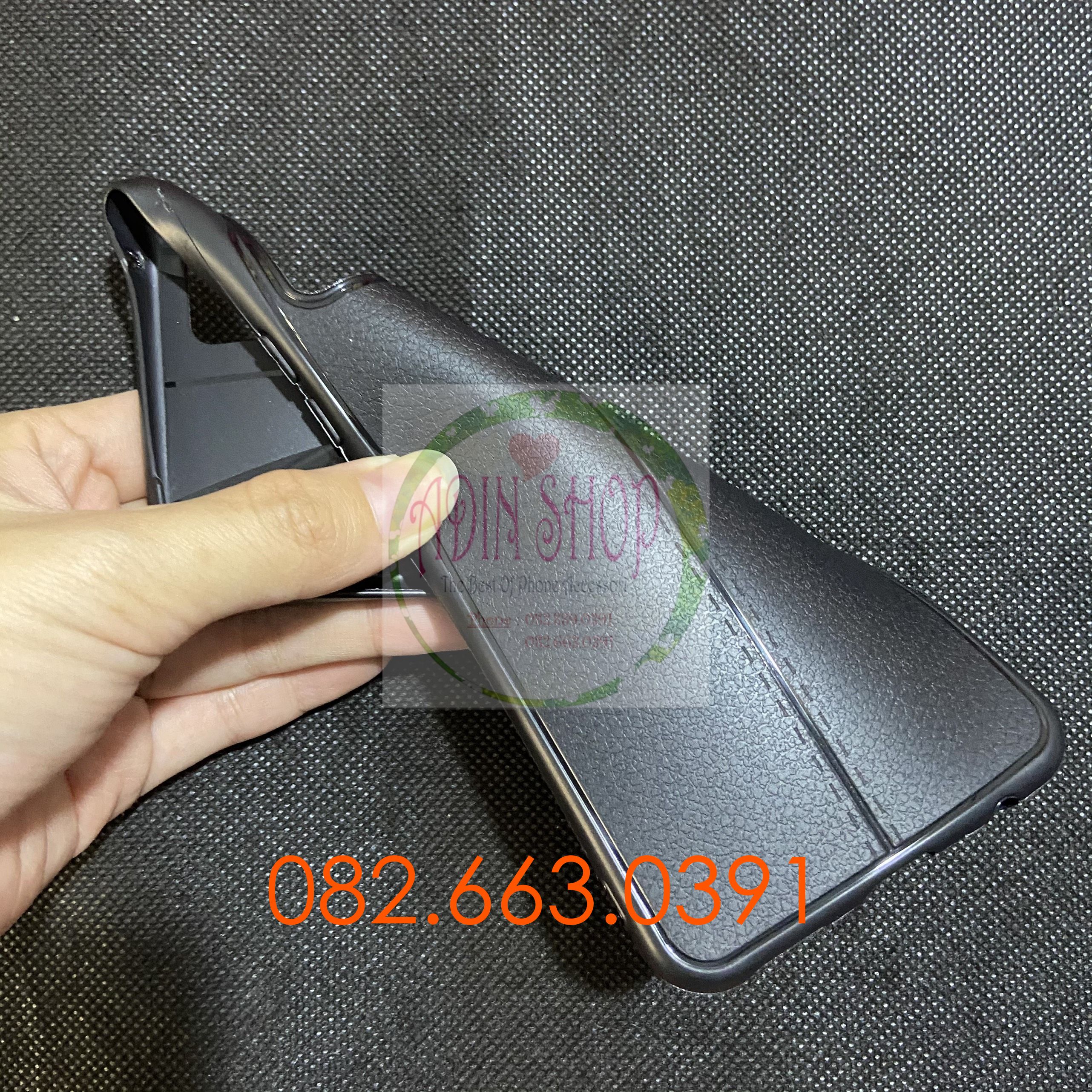 [HCM]Ốp lưng Vivo V20 Auto focus dẻo đen vân da sang trọng