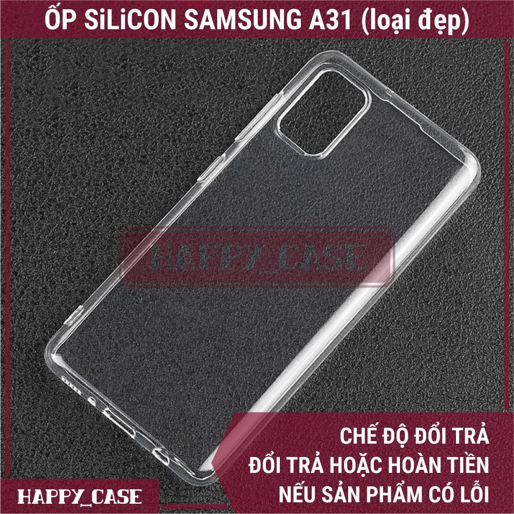 Ốp Lưng Điện Thoại Samsung A31 (Loại Đẹp) Thin Transparent Silicon