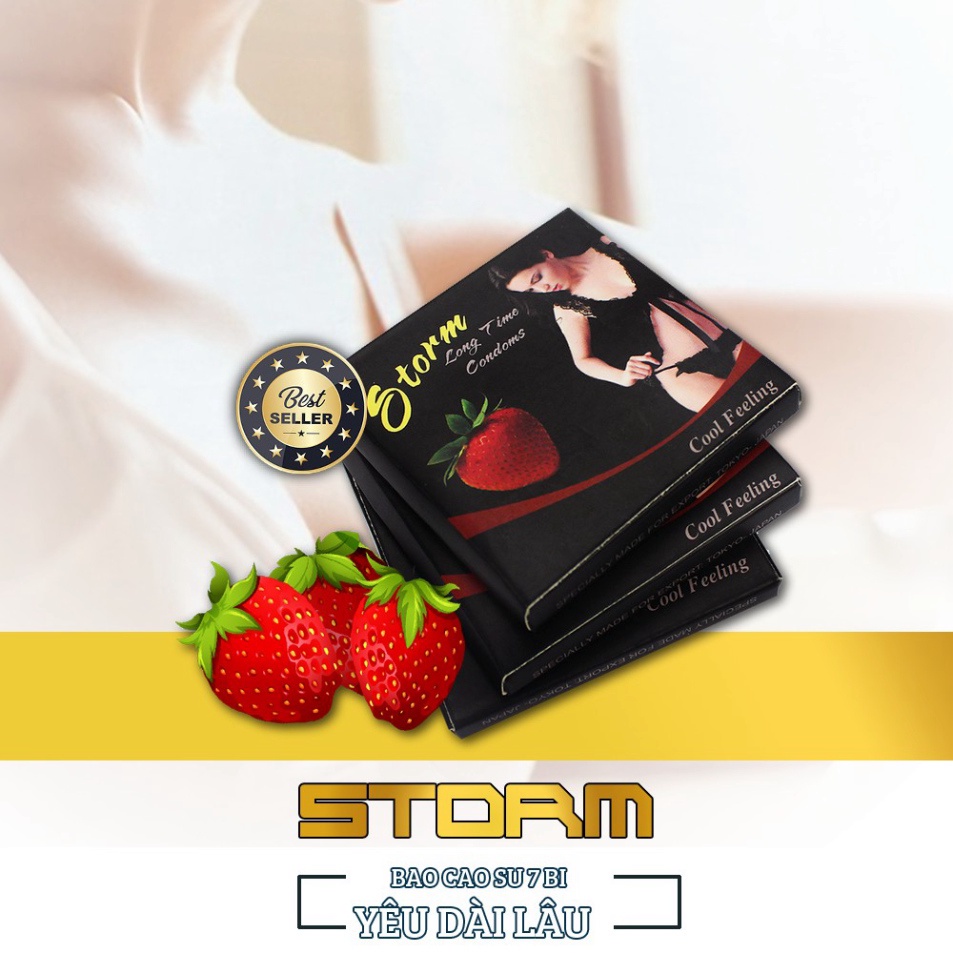 Bao Cao Su Bi Storm (7 Bi) Hương Dâu