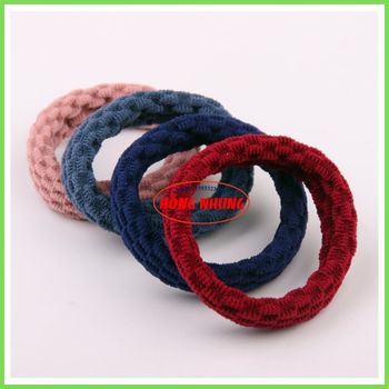 Sét 10 dây buộc tóc bản rộng co giãn tốt, thời trang mới