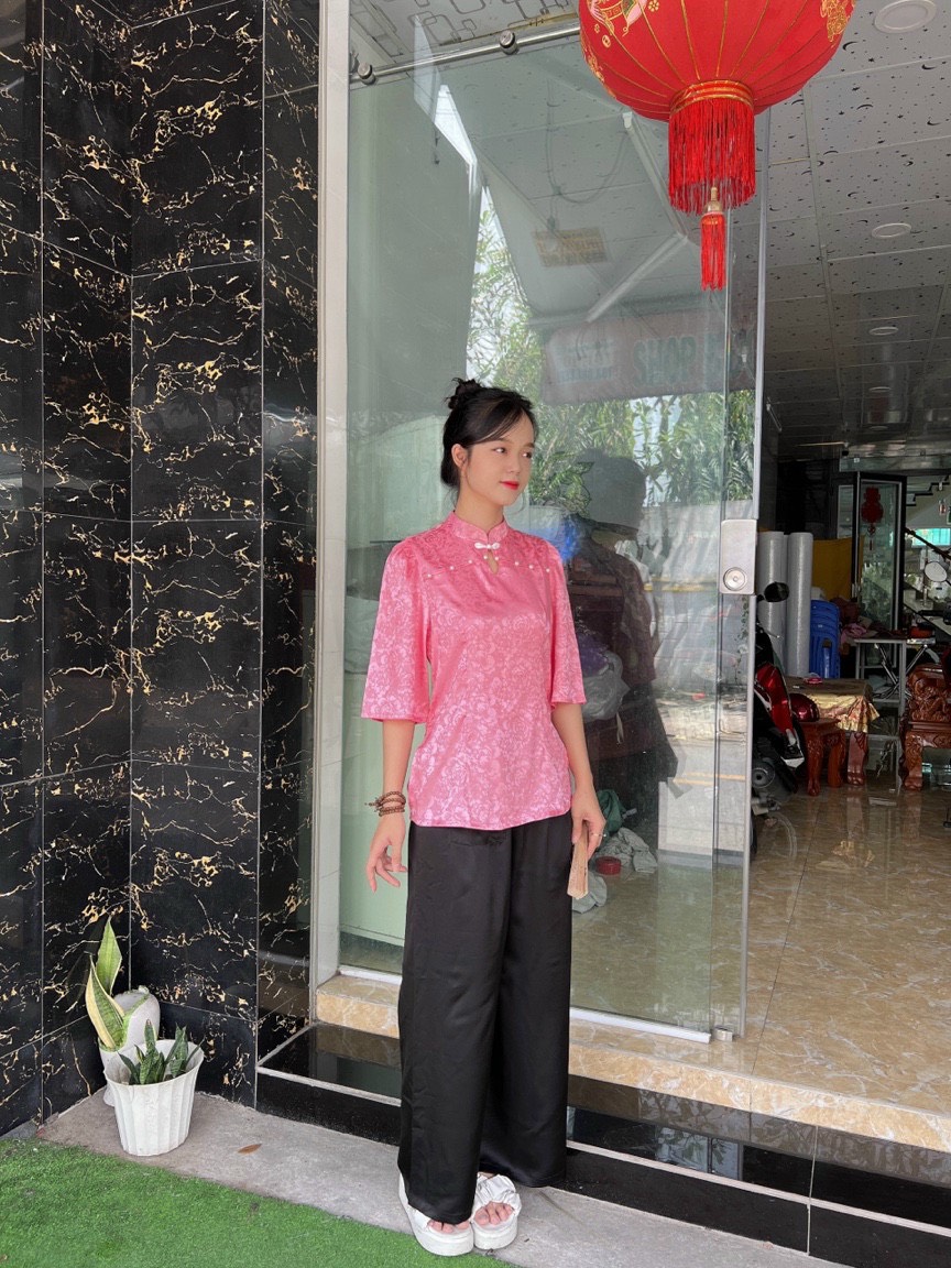 ÁO BÀ BA CÁCH TÂN GẤM GIỌT NƯỚC