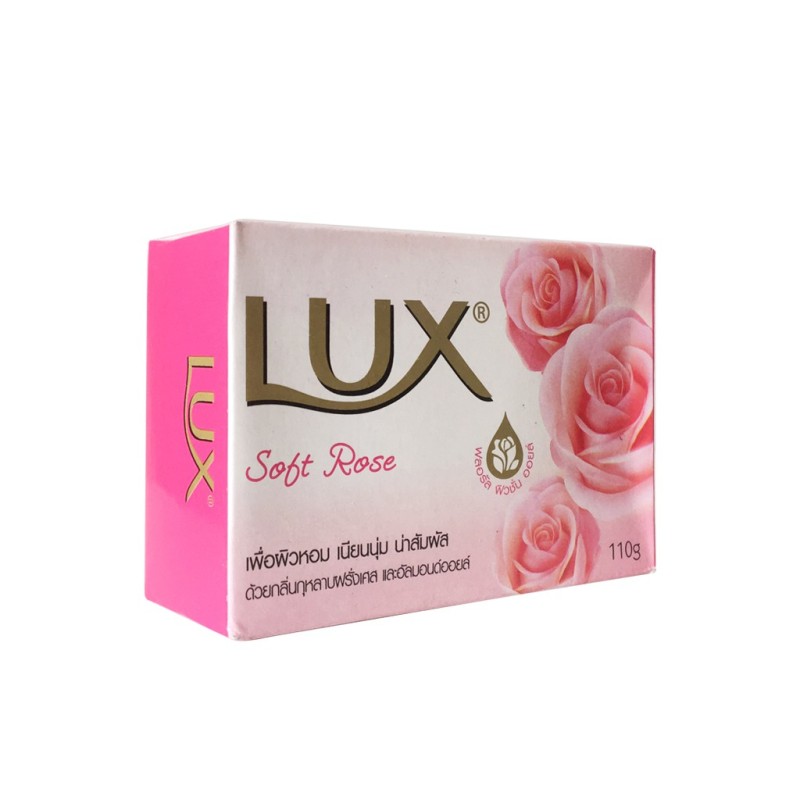 Xà Bông Lux Soft Rose 110gr Thái Lan Màu Hồng cao cấp