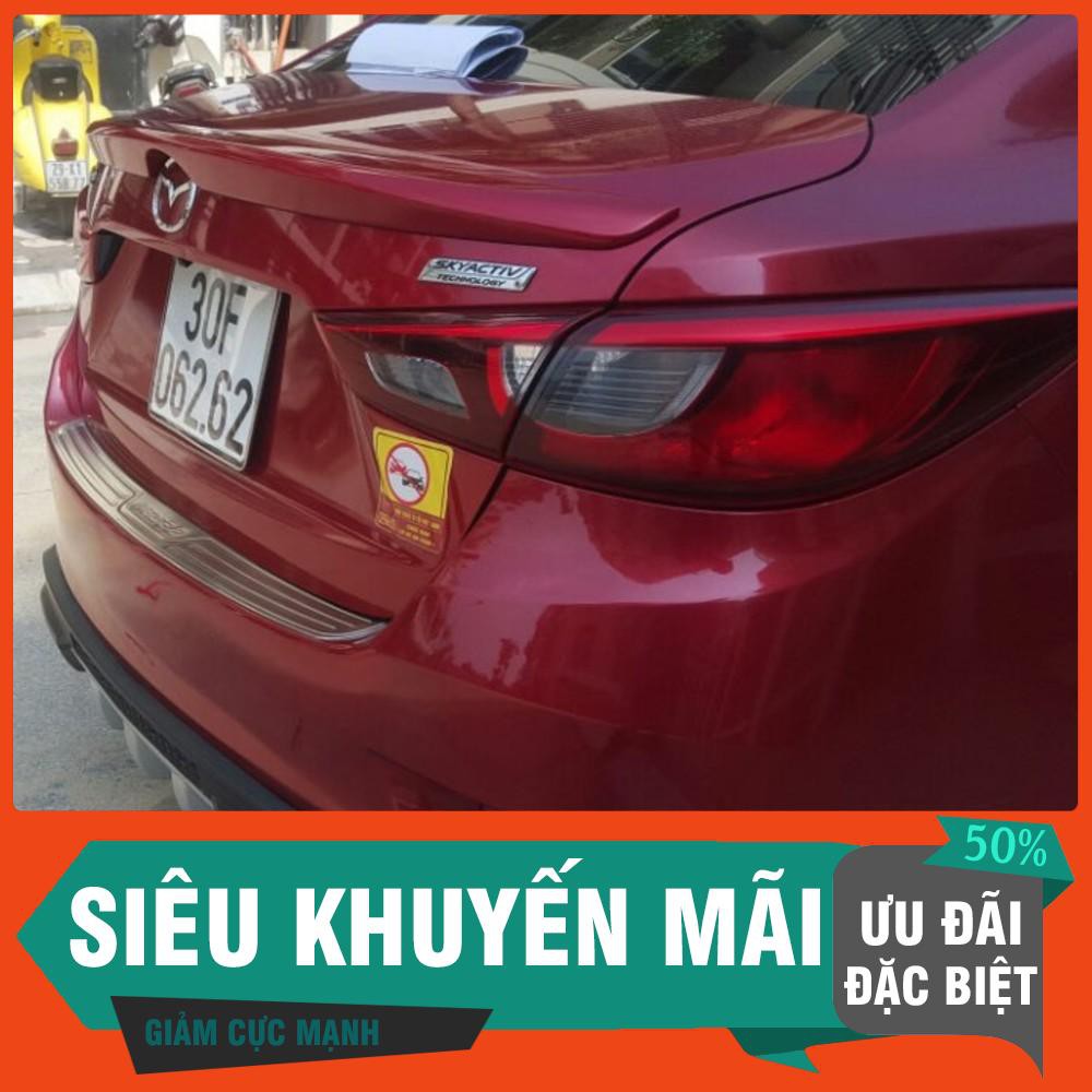 ĐUÔI GIÓ xe MAZDA 2 đời 2015 - 2025 Bản Sedan, Loại Liền cốp - HÀNG MỘC CHƯA SƠN