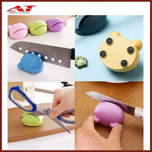 Đá mài dao kéo mini hình ếch