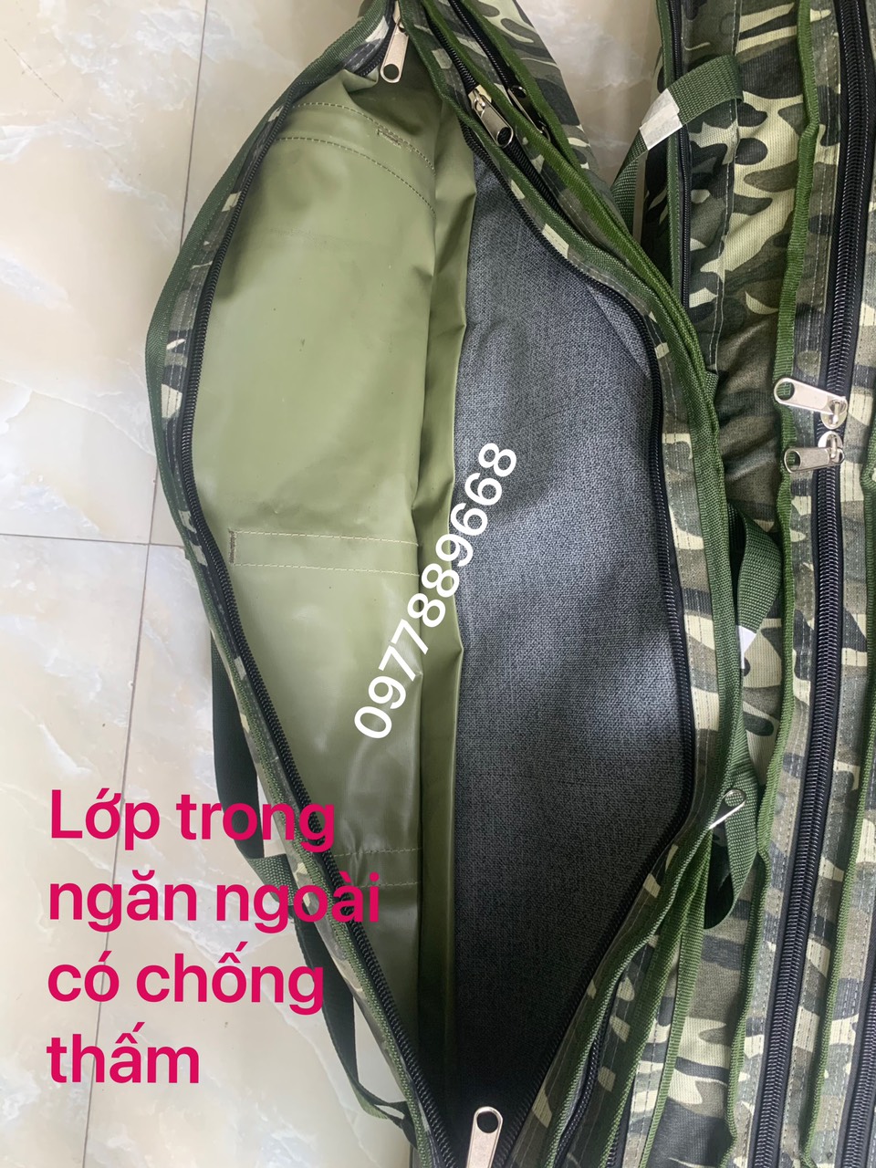 BAO ĐỰNG CẦN CÂU 3 NGĂN TỪ 1M3 ĐẾN 1M6 ( HÀNG VIỆT NAM CHẤT LƯỢNG CAO )