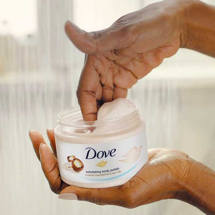 Bộ 3 Kem Tẩy Tế Bào Chết Toàn Thân Dove Exfoliating Body Polish 50gr x 3