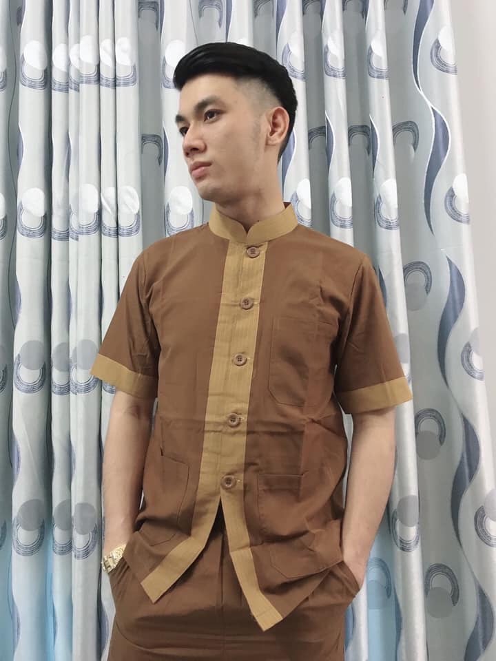 ĐỒ LAM KT #ĐỒ LAM ĐI CHÙA#pháp phục đi chùa#lãnh tụ nam