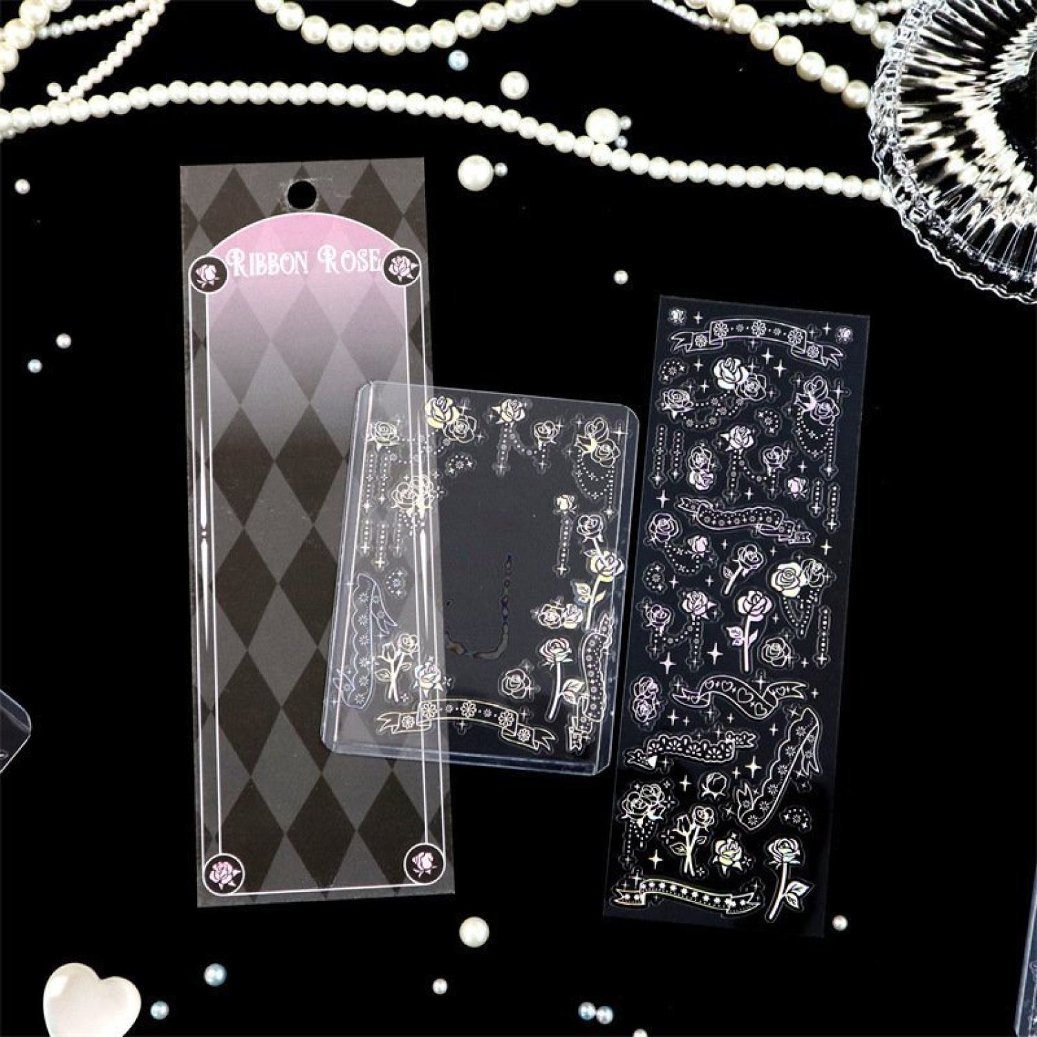 (nhiều mẫu) Sticker hình dán lẻ tấm trang trí toploader lấp lánh dễ thương độc đáo