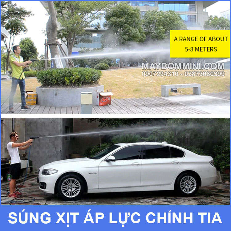 Súng xịt rửa xe máy lạnh