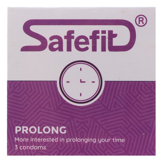 [HCM]Combo 2 hộp Bao cao su SafeFit ProLong (3C)
