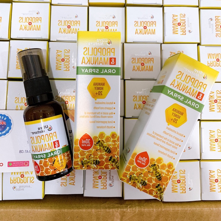 Xịt họng keo ong Propolis & Manuka - 30ml