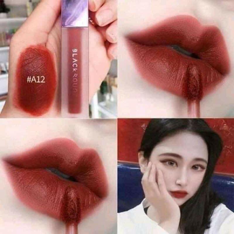 SON KEM  BLACK ROUGE A12 Nắp Tím