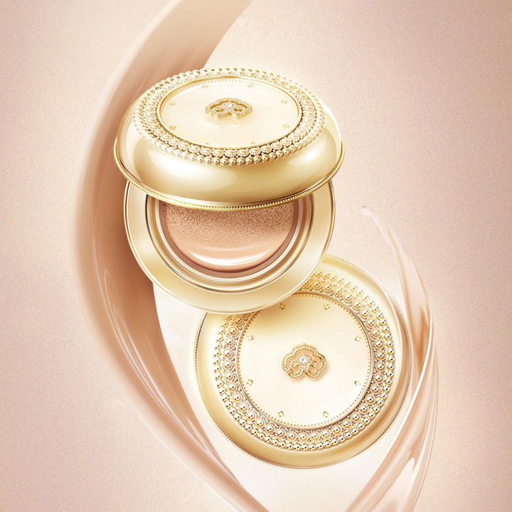 Bộ phấn nước Whoo Luxury Golden Cushion 15gx3ea - Bộ Phấn Son Whoo; phấn nước whoo vàng