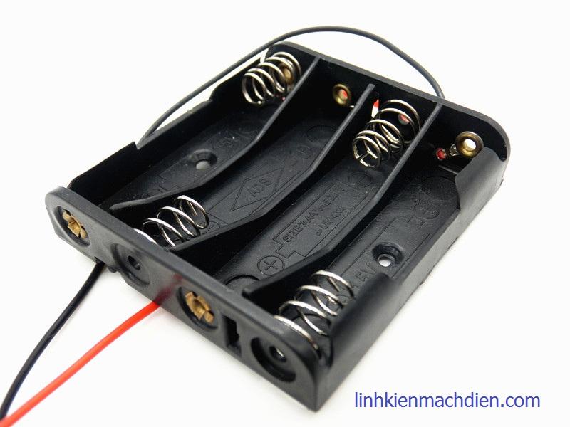 [HCM]Hộp Đế Pin 4AAA