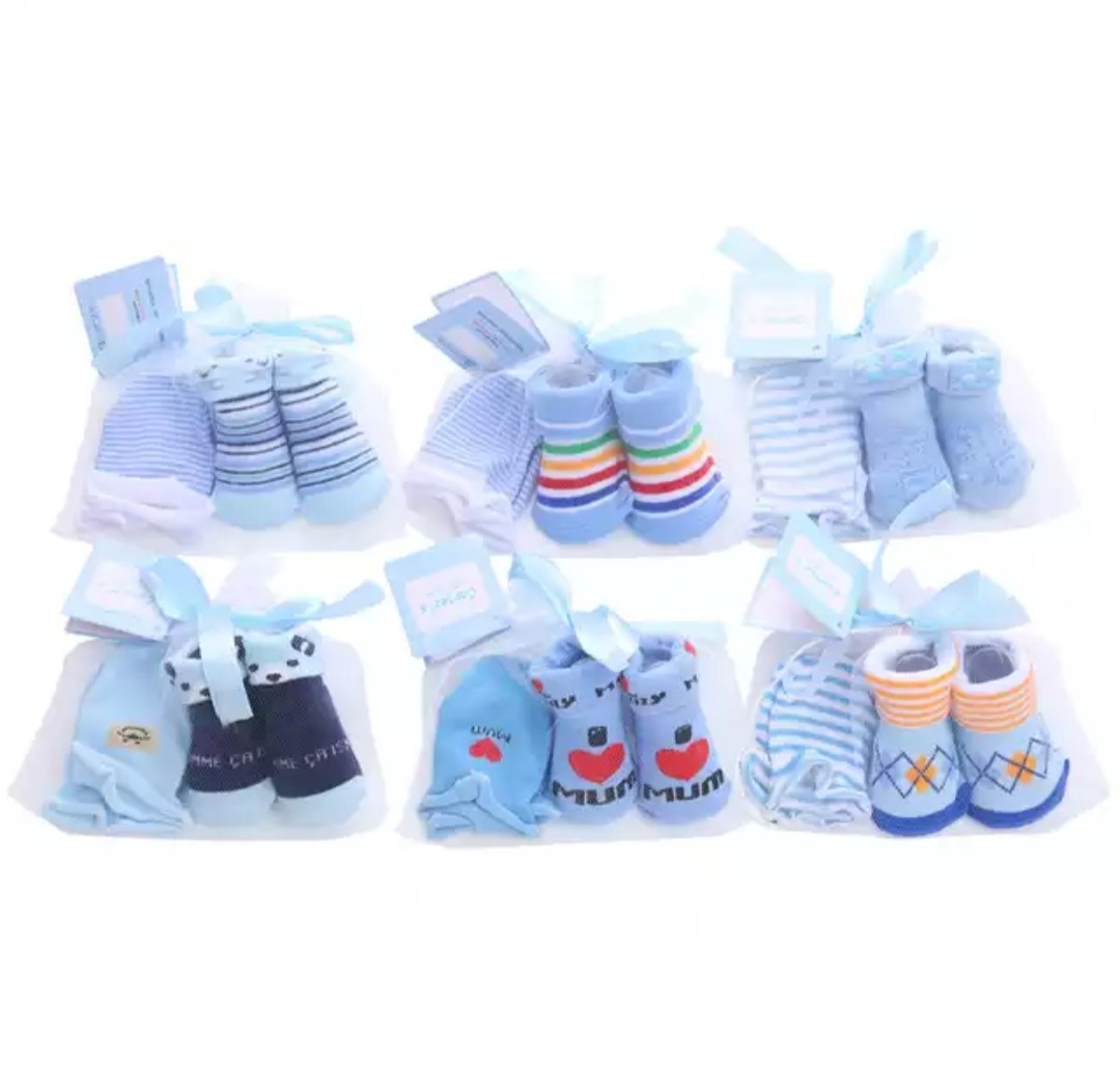 [HCM]Set 2 đôi tất túi lưới cho bé sơ sinh
