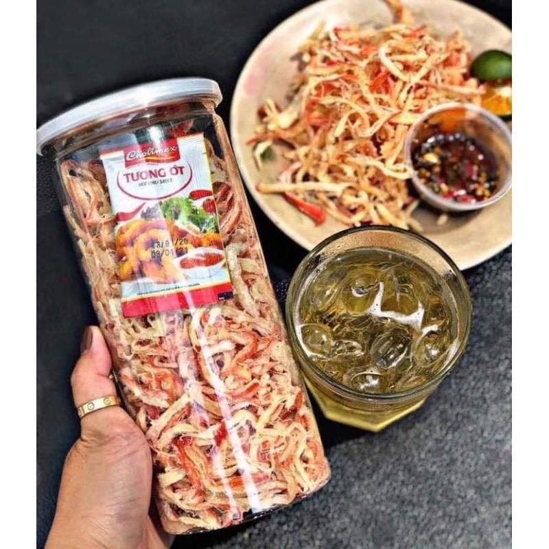 [ LON 250G ] MỰC HẤP CỐT DỪA XÉ SỢI/ MỰC KHÔ XÉ SỢI