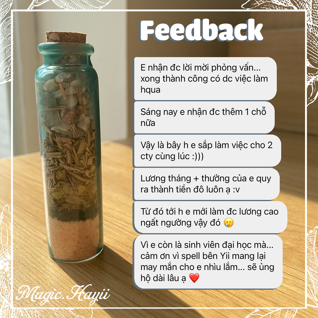 [ Spell May Mắn ] Lọ Spell Thu Hút May Mắn có Quà Tặng
