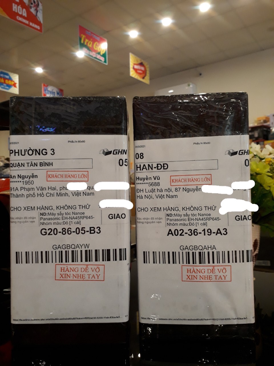 Máy sấy tóc Nanoe Panasonic EH-NA45RP645