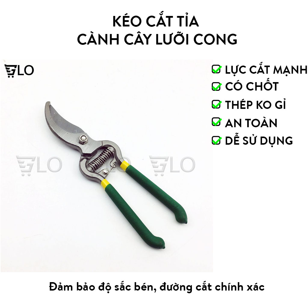 Kéo cắt tỉa cành cây lưỡi cong