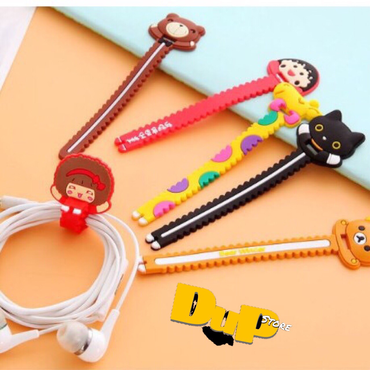 DÂY QUẤN TAI NGHE, CÁP SẠC HÌNH THÚ CUTE